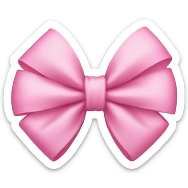 pink bow sticker
