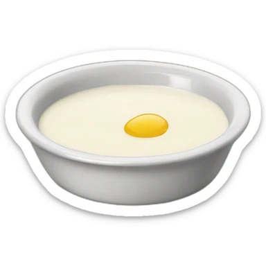 white sauce in a dipping dish sticker