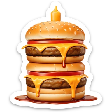 Food eating food  sticker