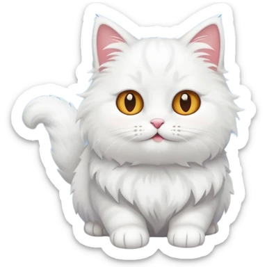 Кіт в снігу sticker