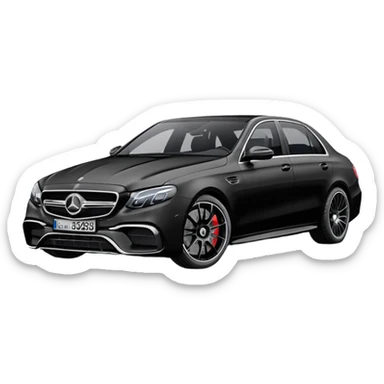 Mercedes Benz E 63 S 2017-2023 edition Black Matte sticker