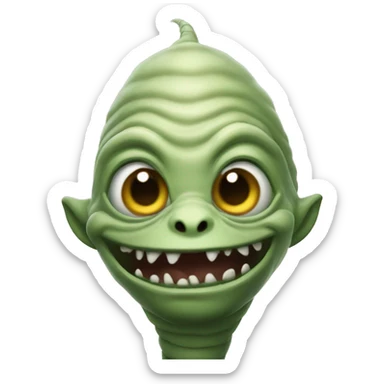 Armless goblin worm sticker
