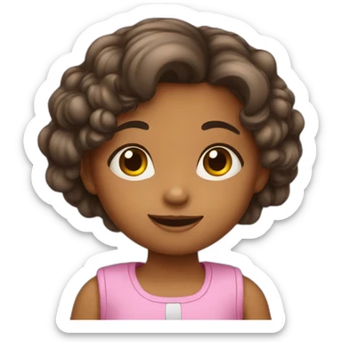 5 years old girl  sticker