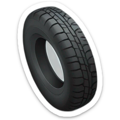 Flattened tire sticker