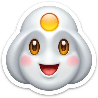 Una cebolla con una pegatina de que es nueva sticker