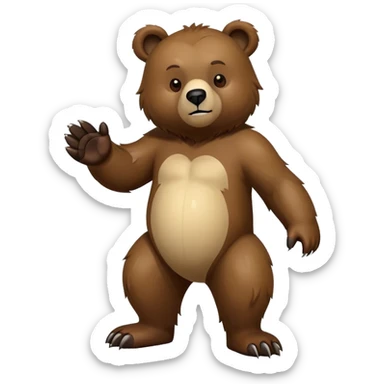 Bear on GS 1250 sticker