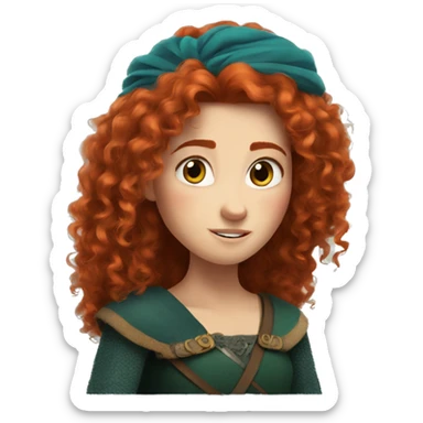 Merida from Brave sticker
