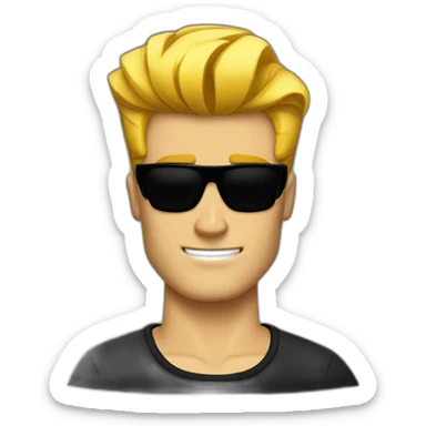 Johnny Bravo sticker