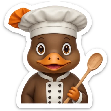 platypus cook sticker