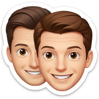 TOBY MAGUIRE AND ANDREW GARFIELD AND TOM HOLLAND sticker