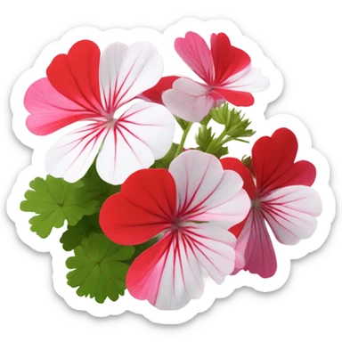 Geraniums flower  sticker