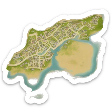 Outline of Nantucket Island, Massachusetts  sticker