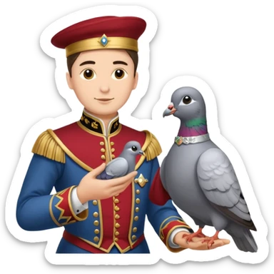 Fanfare as a lord has received a carrier pigeon from a fellow lord. Make sure to include the lord sticker