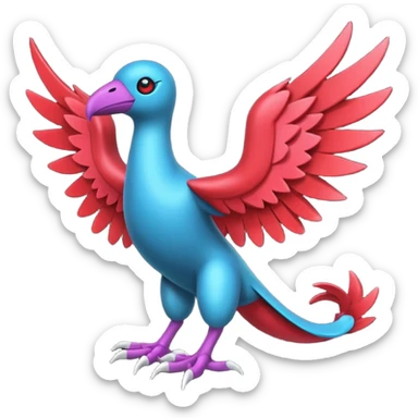 Mandibuzz-Yveltal-Porygon-fusion (full body) sticker
