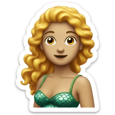italian mermaid, very alive sticker