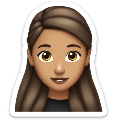 Ariana Grande brown hair sticker