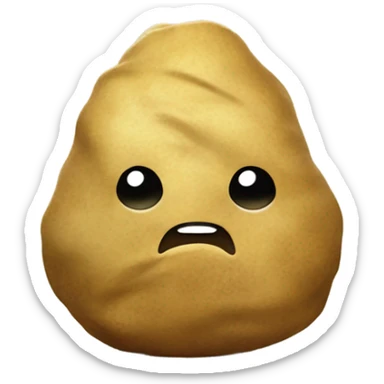 Potato wearing a hoody sticker