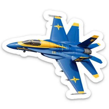 US Navy Blue Angels f/a-18 sticker