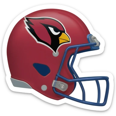 Arizona Cardinals NFL helmet sticker