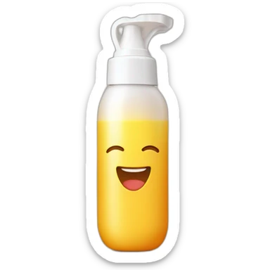 Sunscreen bottle sticker