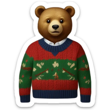 ralph lauren bear sweater sticker