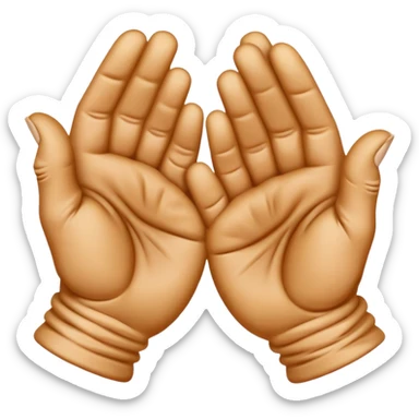 Rubbing hands together  sticker