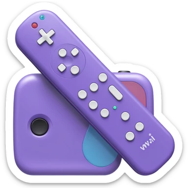lavender purple wii remote sticker