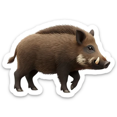 Wild boar sticker