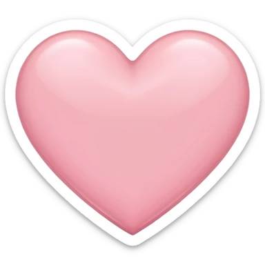 Light pink heart sticker
