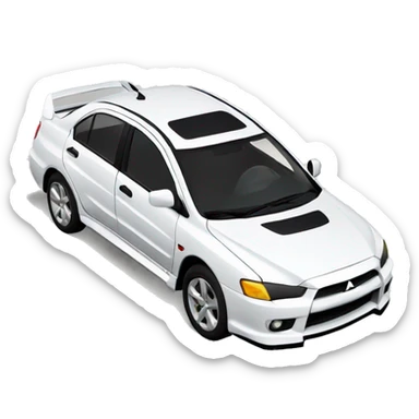 Mitsubishi lancer sticker