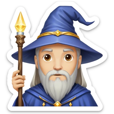 Zauberer mit Inlay sticker