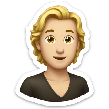 Homme marie noir   sticker