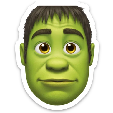 Emo shrek sticker