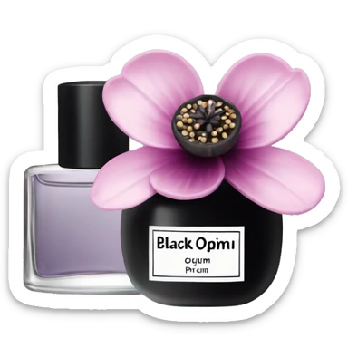 black opium parfume sticker