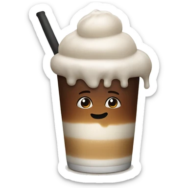 Brat with root beer float sticker
