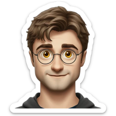 daniel-radcliffe harry potter headshot sticker