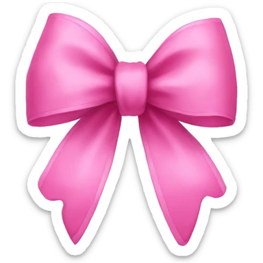 Pink bow  sticker