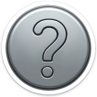 Question mark sticker