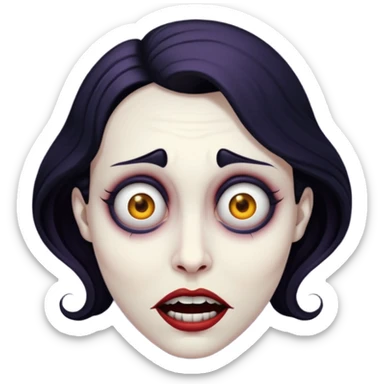 Devious face sticker