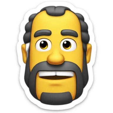 Homer simsone sticker