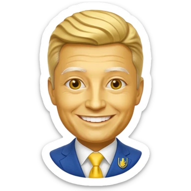 president of ukraine is gold sticker