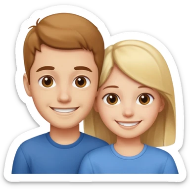 brother and sister sticker