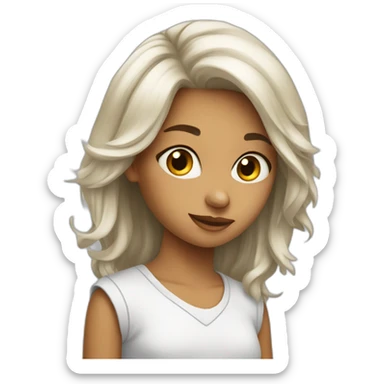 embrassé une fille sticker