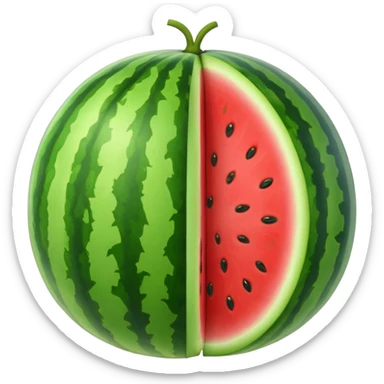 A whole watermelon sticker