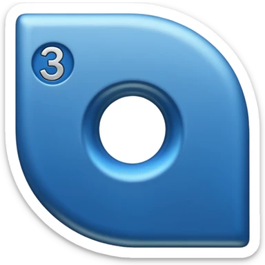 Um emoji do símbolo de π (pi) com o número 3,14 em baixo do símbolo sticker