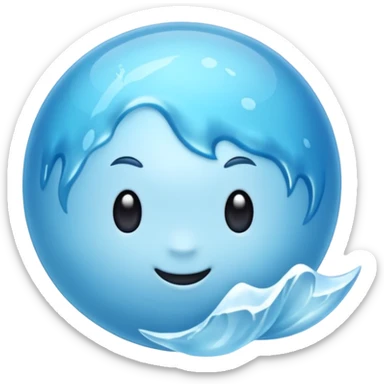 a realistic planet triton sticker