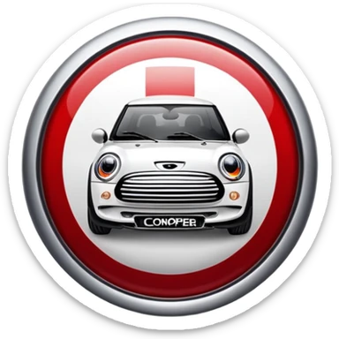 Mini Cooper logo sticker