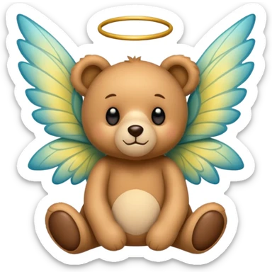 Fairy teddy sticker