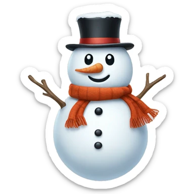 snowman sticker