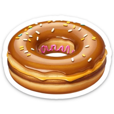 donut maple bar  sticker